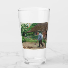 Nachmittagsarbeit im Garten (von H.A. Brendekilde) Glas