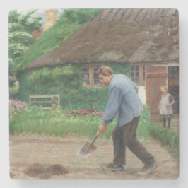 Nachmittagsarbeit im Garten (von H.A. Brendekilde) Steinuntersetzer