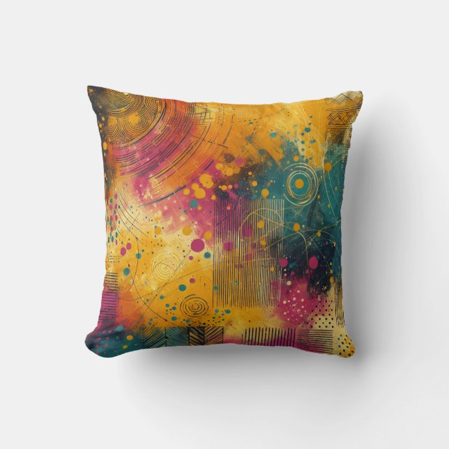 "Nachmittagsfreude" Kissen (Vorderseite)