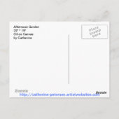 Nachmittagsgarten Postkarte (Rückseite)