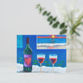 Nachmittagsgenuss Postkarte (Stehend Vorderseite)