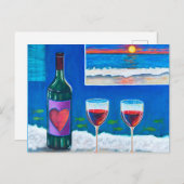 Nachmittagsgenuss Postkarte (Vorne/Hinten)