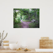 Nachmittagshade im Wald Poster (Küche)