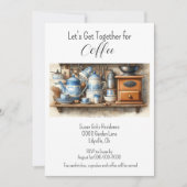 Nachmittagskaffee zusammenkommen einladung (Vorderseite)