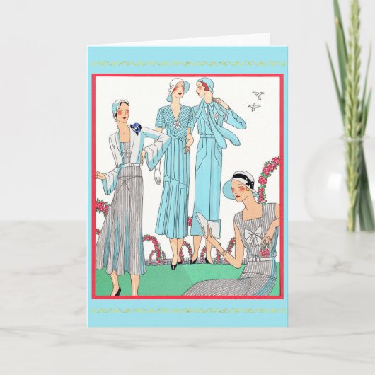 Nachmittagskleider Karte (Vorderseite)