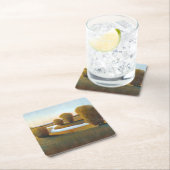 Nachmittagsleuchte V Rechteckiger Pappuntersetzer (Vor Ort)