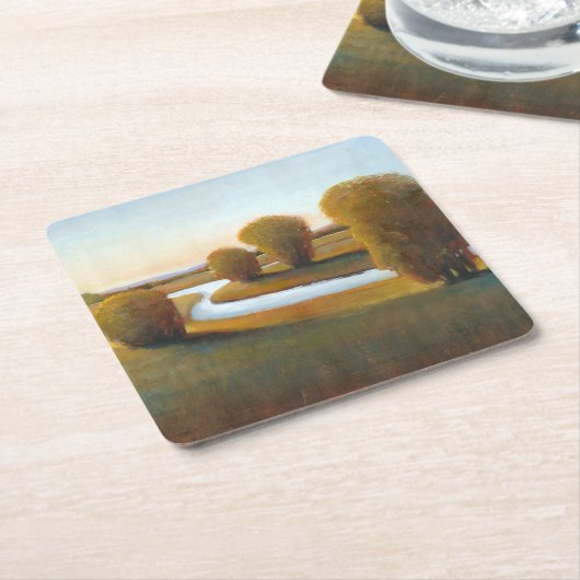 Nachmittagsleuchte V Rechteckiger Pappuntersetzer (angewinkelt)