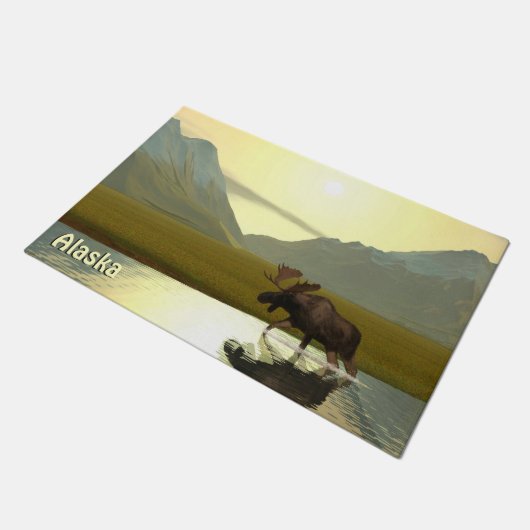 Nachmittagsmoose Fußmatte (Schrägansicht)