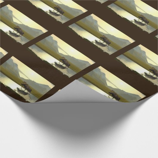 Nachmittagsmoose Geschenkpapier (Ecke)