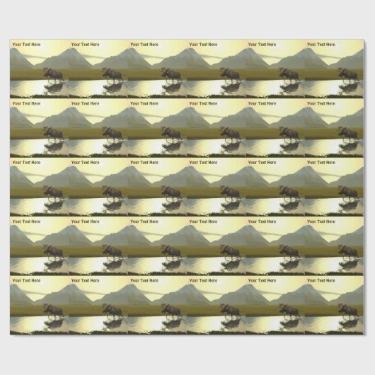 Nachmittagsmoose Geschenkpapier (Flach)