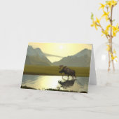 Nachmittagsmoose Karte (Gelbe Blume)