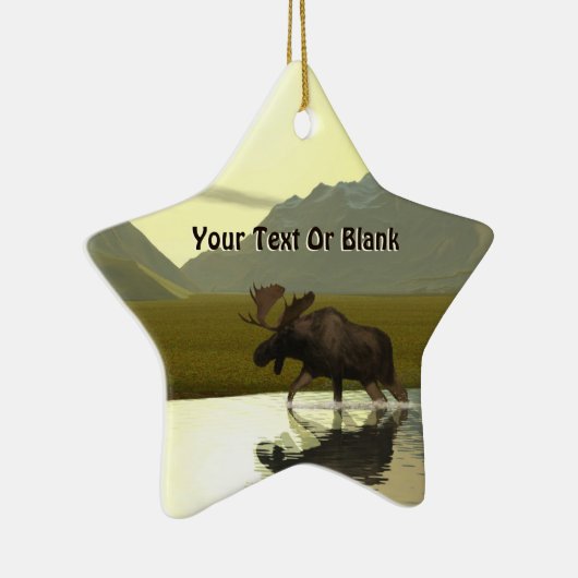 Nachmittagsmoose Keramik Ornament (Rechts)