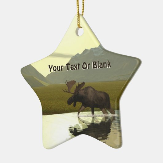 Nachmittagsmoose Keramik Ornament (Links)