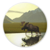 Nachmittagsmoose Keramikknauf (Vorderseite)