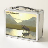 Nachmittagsmoose Metall Brotdose (Rückseite)