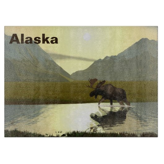 Nachmittagsmoose Schneidebrett (Vorderseite)