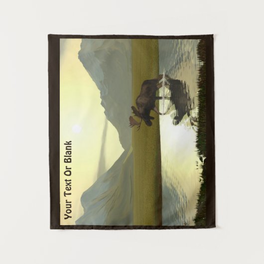 Nachmittagsmoose Wandteppich (Vorderseite)