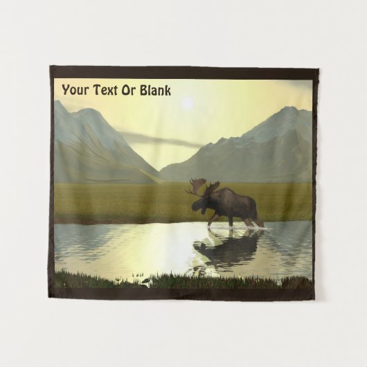 Nachmittagsmoose Wandteppich (Vorderseite (Horizontal))