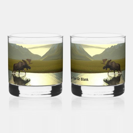 Nachmittagsmoose Whiskyglas (Rückseite)