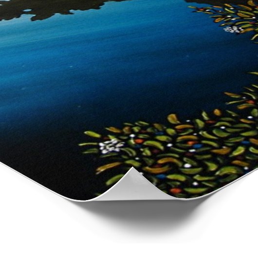 "Nachmittagsreflektionen" Poster (Ecke)