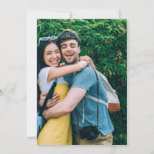 Nachmittagssades - Foto Hochzeit Einladung (Rückseite)