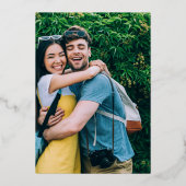 Nachmittagssades - Foto Hochzeit Folieneinladung (Rückseite)