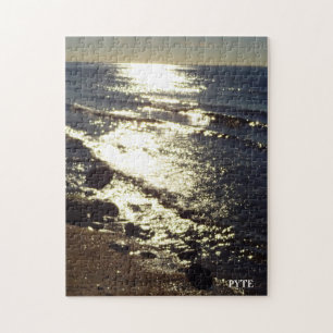 Nachmittagssonne Reflexion über Wasser Puzzle