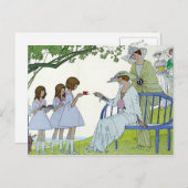 Nachmittagstee 1913 postkarte (Vorne/Hinten)