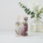 Nachmittagstee, auf Gold, Visitenkarte (Stehend Vorderseite)