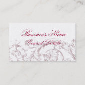 Nachmittagstee, auf Gold, Visitenkarte (Rückseite)