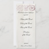 Nachmittagstee auf Leinen Einladung (Rückseite)