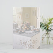 Nachmittagstee Briefpapier (Stehend Vorderseite)