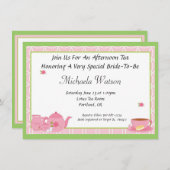 Nachmittagstee Einladung (Vorne/Hinten)