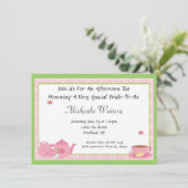 Nachmittagstee Einladung (Stehend Vorderseite)
