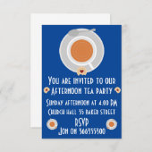 Nachmittagstee Einladung (Vorne/Hinten)