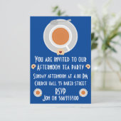 Nachmittagstee Einladung (Stehend Vorderseite)