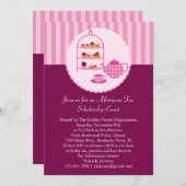 Nachmittagstee-Einladung Einladung (Vorne/Hinten)