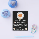 Nachmittagstee Einladung Flyer (Einzeln)