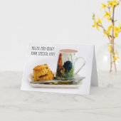 Nachmittagstee Geburtstagskarte Karte (Gelbe Blume)