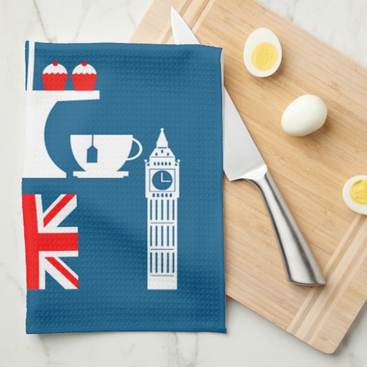 Nachmittagstee Geschirrtuch (Viertel Falte)