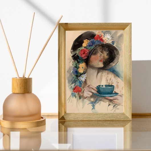 Nachmittagstee, Harrison Fisher Poster