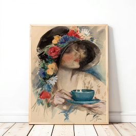 Nachmittagstee, Harrison Fisher Poster