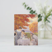 Nachmittagstee im Park Postkarte (Stehend Vorderseite)