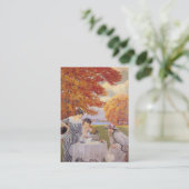 Nachmittagstee im Park Visitenkarte (Stehend Vorderseite)