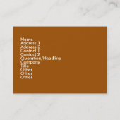 Nachmittagstee im Park Visitenkarte (Rückseite)