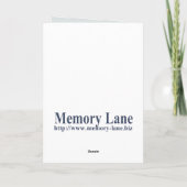 Nachmittagstee Karte (Rückseite)