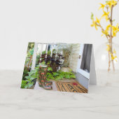 Nachmittagstee Karte (Gelbe Blume)