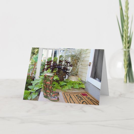 Nachmittagstee Karte (Vorderseite)