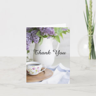 Nachmittagstee Lilac Blume Vielen Dank Dankeskarte