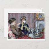 Nachmittagstee, Mary Cassatt Postkarte (Vorne/Hinten)